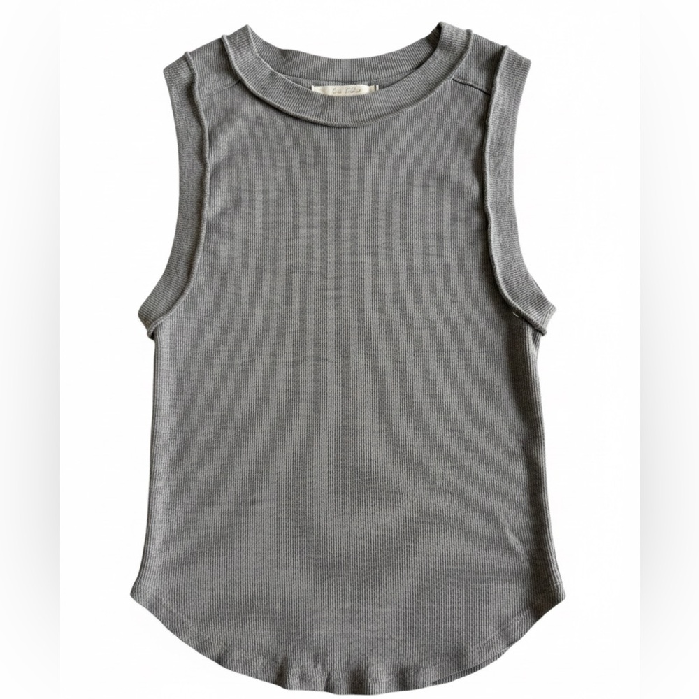 Free the people Gray Sleeveless Tank Top